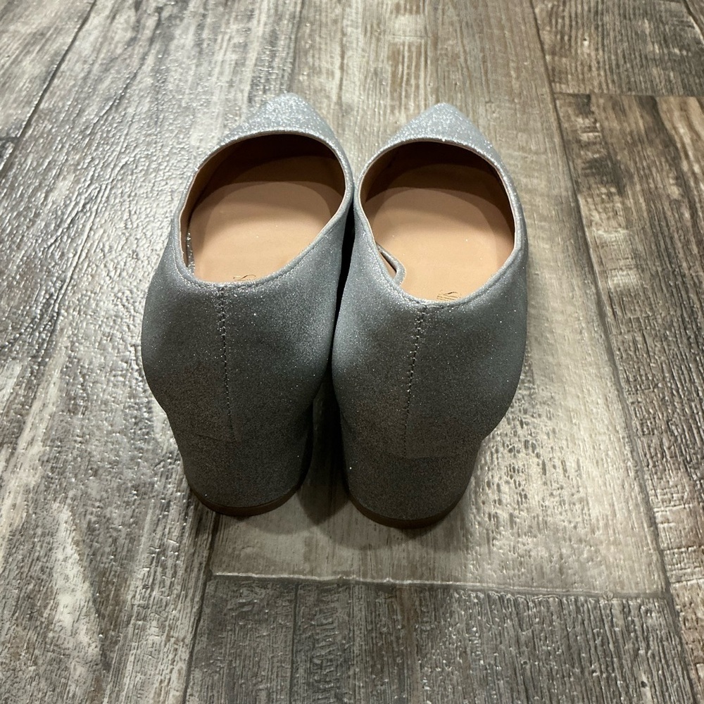 Dream Pairs Glittery Silver Block Heels Size 8 - Picture 10 of 16